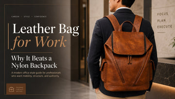 Leather Bag for Work: Why It Beats a Nylon Backpack