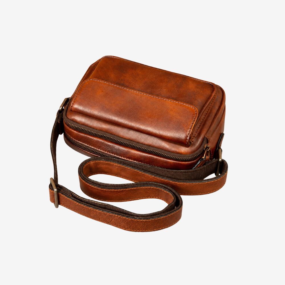Premium Leder Umhängetasche – Herren Messenger Bag für den lässigen & stylischen Alltag
