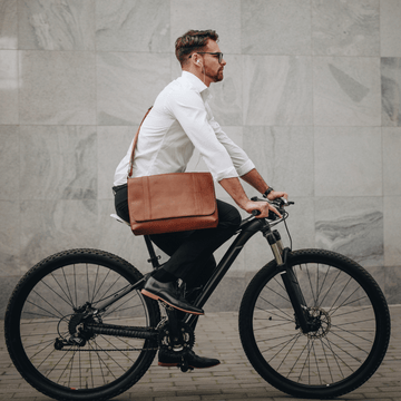 brown leather shoulder bag