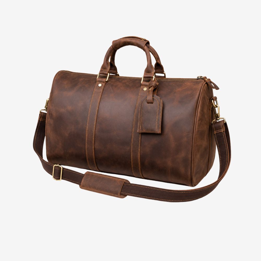 leather travel bag