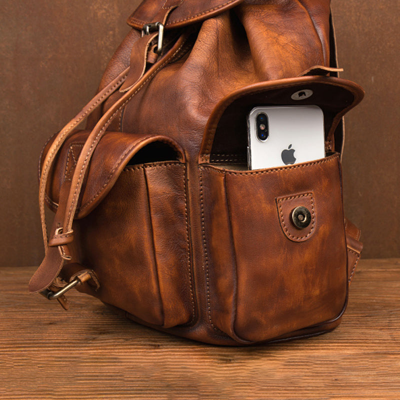 Leather Backpack for rider