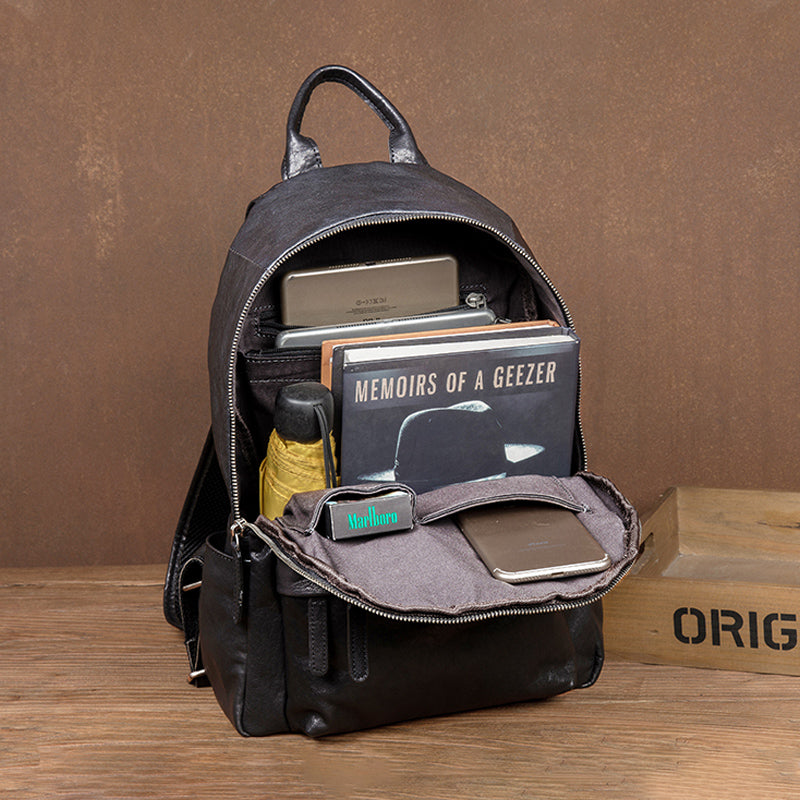 casual outings leather backpack