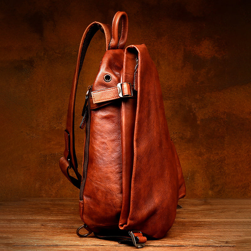 Large-Capacity Leather Waist Pack