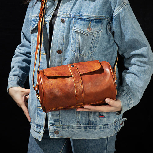 leather shoulder bag for men