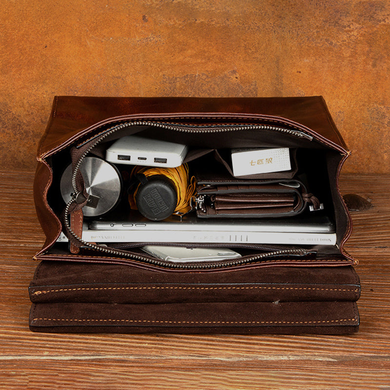 charming fusion Vintage Leather Backpack