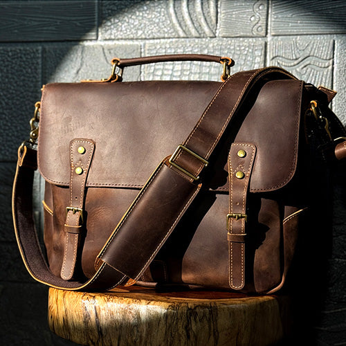 leather briefcase for women