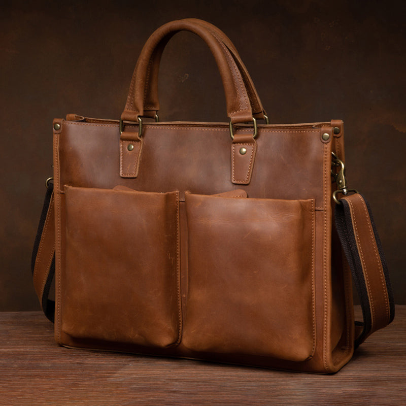men leather laptop bag