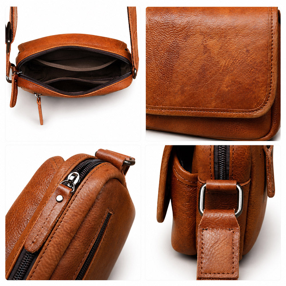 leather mens crossbody bag