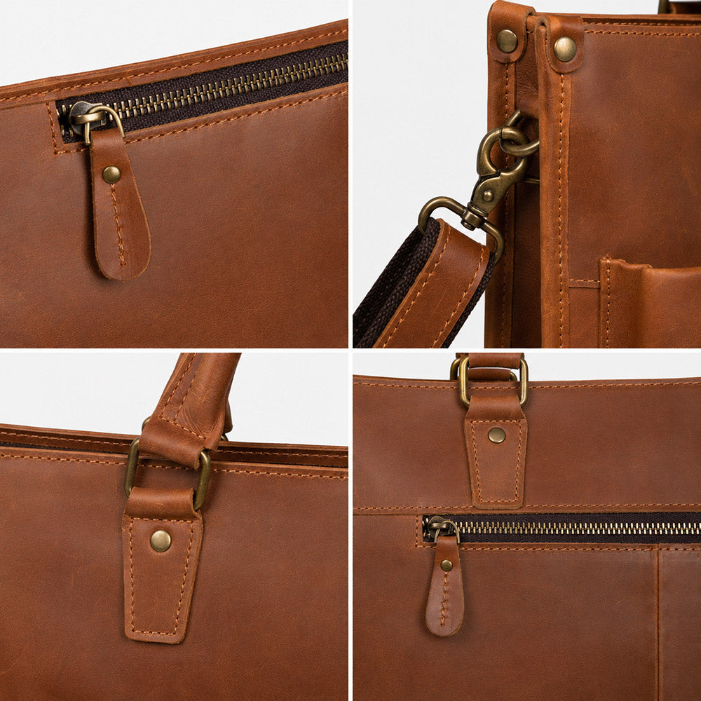Men's Leather Briefcase details
